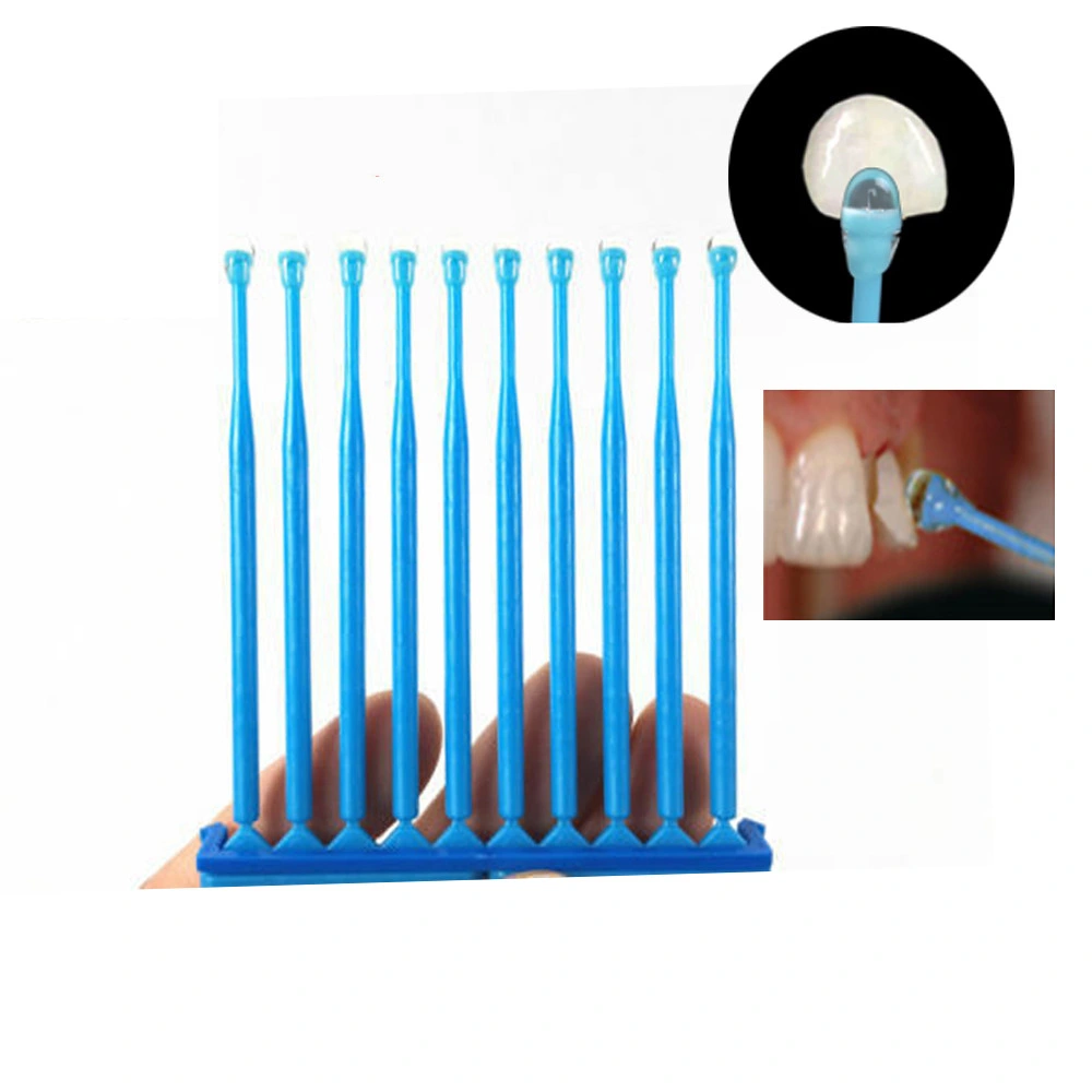 Disposable Plastic Sticky Applicator Dental Bonding Adhesive Tip Refill Bonding Stick for Dental Clinic