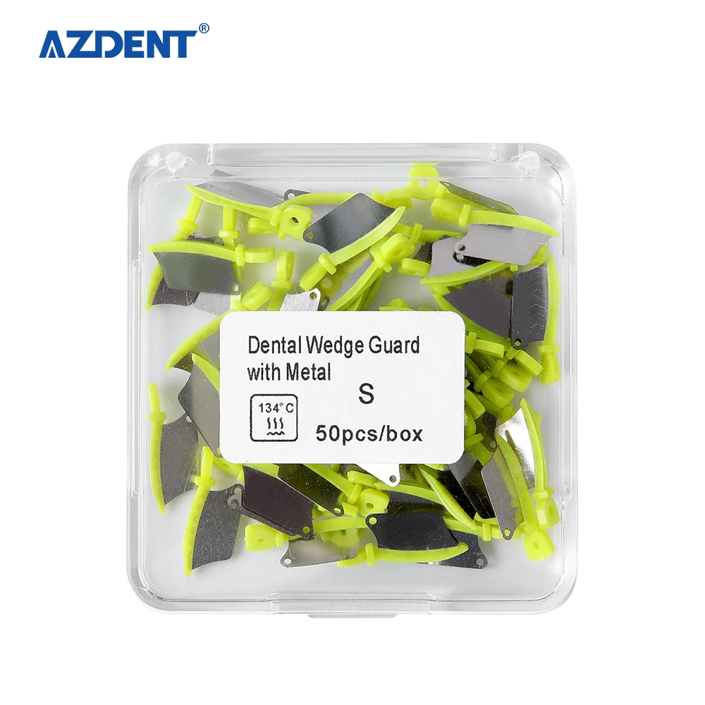 Azdent Dental Prime Teeth Interproximal Plastic Wedge with Protection Dental Steel Matrix