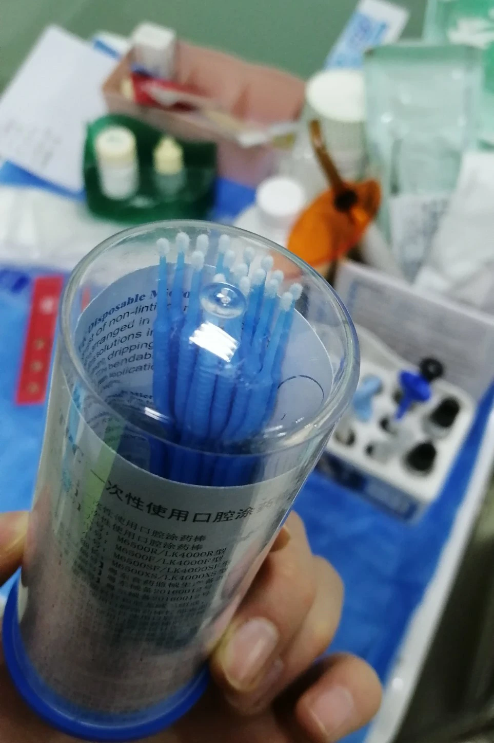 Green Dental Micro Brush Eyelash Extension Disposable Microbrush Applicator