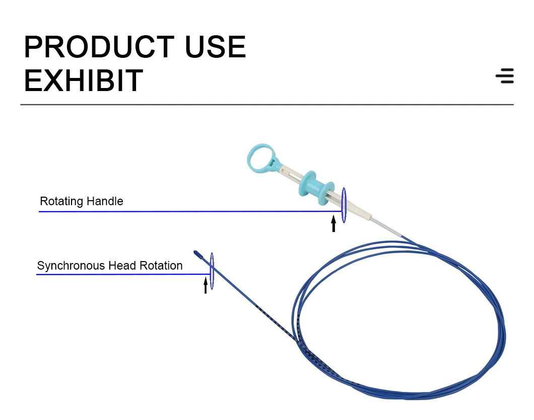 Medical Instruments Disposable Rotatable Biopsy Forceps for Endoscopy Tissue Sampling