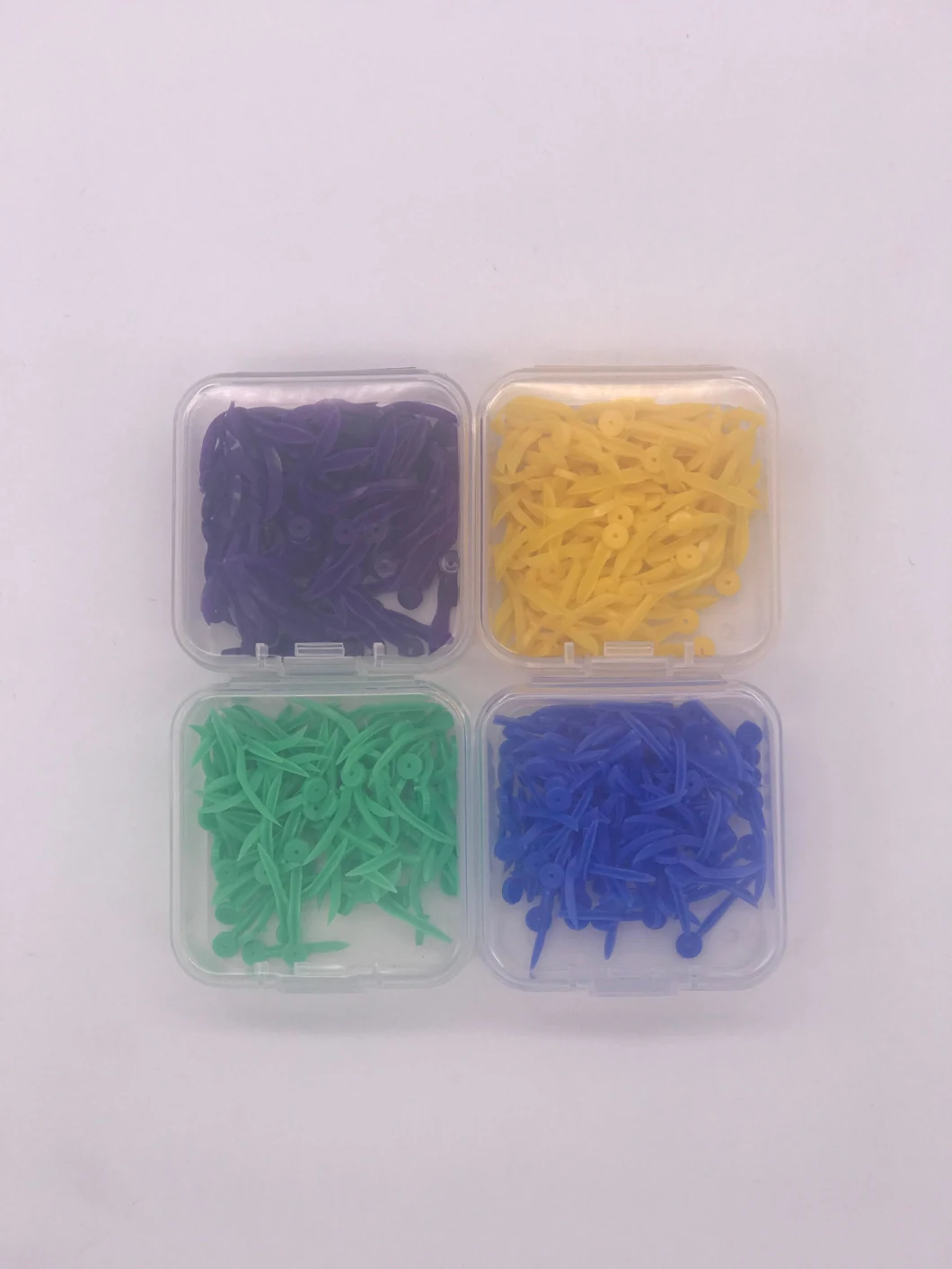 Colorful Different Sizes Plastic Dental Wedges with Holes
