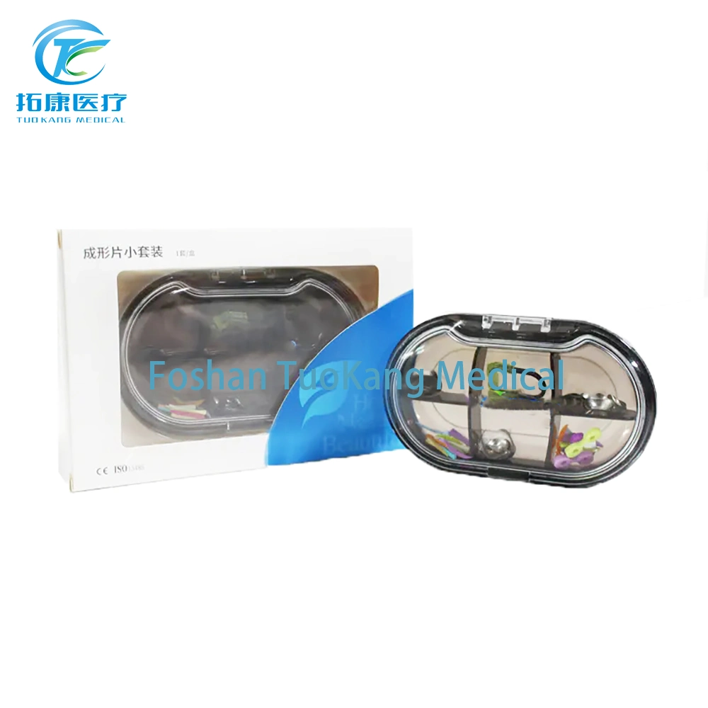 Dental Sectional Contoured Matrices Kit Containing Metrix Bands Wedges Clamping Ring