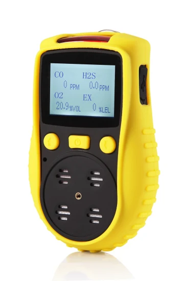 Portable Co O2 H2s Lel Multi 1~4 Gas Analyzer with CE ISO FCC RoHS Certificate
